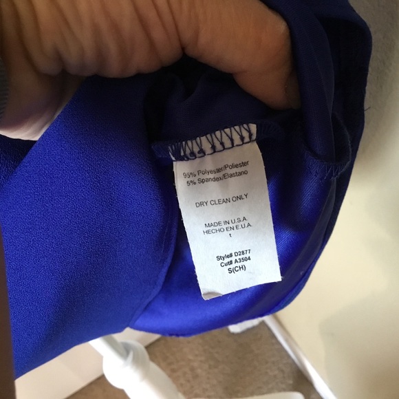 Royal Blue Ruffle Sleeve Dress - Picture 10 of 10